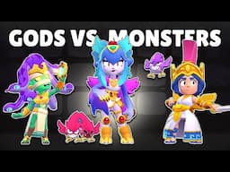 Gods VS. Monster skins for Melodie, Angelo and more!