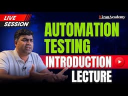 Automation Testing - Introduction lecture