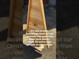 Cedar fence picket Christmas tree !!