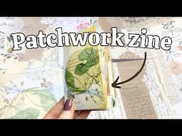 Easy patchwork zine tutorial & a week of junk journaling prompts! 🌟 No-Sew Journal November