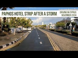 Paphos Hotel Strip After The Storm