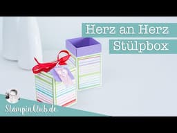 Stampin' Up!® Stülpbox mit der Produktreihen-Kollektion Herz an Herz (Aufnahme aus Dezember 2021)