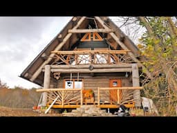 BALCONY and FRONT PORCH Finished! / Off Grid CABIN Building (S4 Ep17)