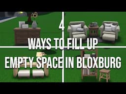 4 Ways To Fill Up Empty Space In Bloxburg | Welcome To Bloxburg |