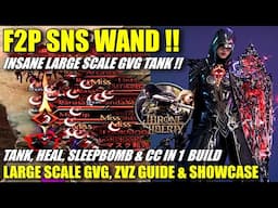 F2P SNS WAND IS INSANE IN LARGE SCALE GVG !! Tank, Sleepbomb, Heal & CC in 1 Build and Showcase !!