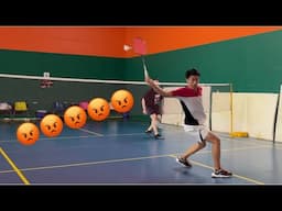 Paul is a badminton monster