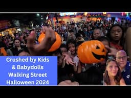 Expats and tourists get CRUSHED on Walking Street by Kids on Halloween