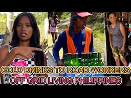 🇵🇭 Cold Drinks For Road Construction Workers & Tiny House Update! OFF GRID FAMILY LIVING PHILIPPINES