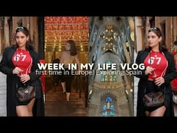 weekly vlog♡ My first time in Europe!! Exploring Spain, Trying New Foods, Nightlife, & more!