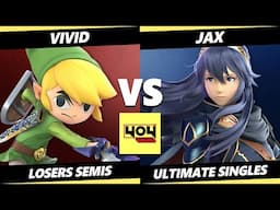 4o4 Weekly 25 LOSERS SEMIS - Vivid (Toon Link) Vs. Jax (Lucina) Smash Ultimate - SSBU