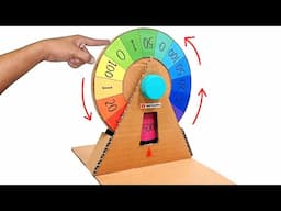 How To Make Spinning Wheel With Cardboard, How To Make a Spinning Wheel DIY Wheel, Prize Wheel