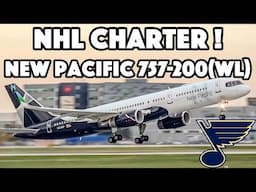 NHL Charter! New Pacific Airlines Boeing 757-200(WL) action in Montreal (YUL/CYUL)