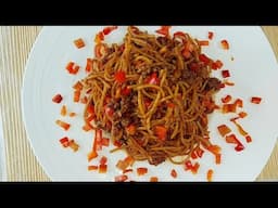 How to make whole wheat spaghetti tomatoes sauce with mincemeat #cooking #viralvideo #follow #food