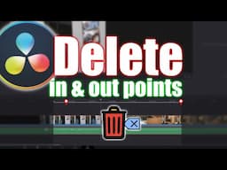 Remove In and Out Points Davinci Resolve - Quick Tip