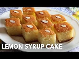 Greek Revani: a semolina syrup cake