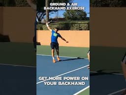 Ground and Air Backhand Execise #tennislesson #tennis