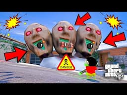 Shin Chan Stuck in Evil 3 Heards Granny Door at Franklin House| Shin chan Helping Gta 5 Telugu