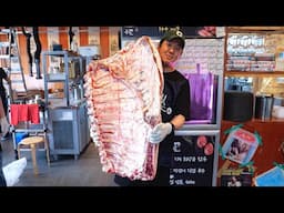 Korean Food! The largest Scale of Korean beef ever - Korean Street food / 인천 맛집