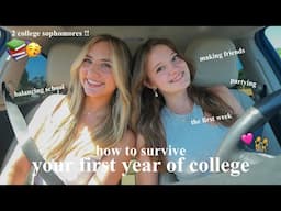 advice for freshmen year of college!