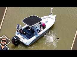 It’s here! New boat, first Barramundi.