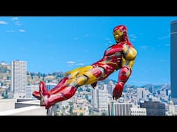 IRON SPIDERMAN IRONMANE DEADPOOLL Epic Ragdoll Moments in GTA 5 - 30 Minutes Ragdolls #17