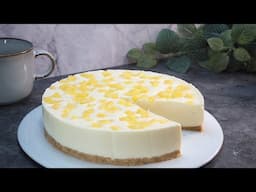 Tarta de queso Cheesecake Cremosa de Piña! 🍍 | Receta Fácil, Sin Horno y Sin Gluten