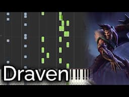 Draven login theme - League of Legends (Synthesia Piano Tutorial)