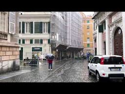 Exploring Genoa Historic Center on a Rainy Day