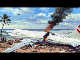 Emergency Landing On The Beach - Engine Exploded | Airplane Crashes ! Besiege plane crash