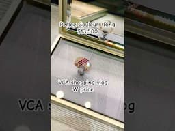 VCA SHOPPING VLOG W PRICE | #vca  perlee diamond bracelet, ring, two butterfly ring #vancleefarpels