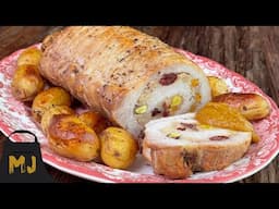 Lomo relleno para Navidad