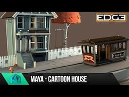 Maya 2018 Tutorial - Cartoon House breakdown - Modeling - Lighting - MASH Tree