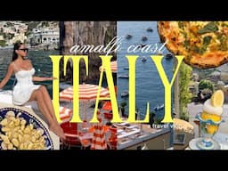 TRAVEL VLOG // ITALY, AMALFI COAST ( My FIRST solo trip, taking a pasta class,  the best beaches )