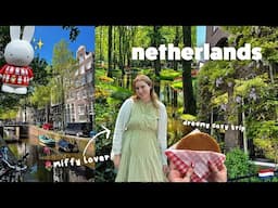 NETHERLANDS TRAVEL VLOG | tulip season, miffy tour, exploring cozy amsterdam and utrecht 🌷