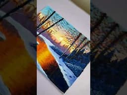 #shorts winter landscape painting