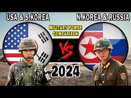 USA & South Korea vs North Korea & Russia Military Power Comparison 2024 #militarypower