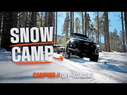 Snow Camping in my RSI Smart Cap [ 2023 Chevy Colorado Off-roading ]