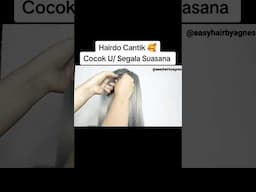 Hairdo U/ Segala Suasana😍 #hair #hairstyle #tutorial #hairtutorial #learn #vlog #hairstyle #vlogger