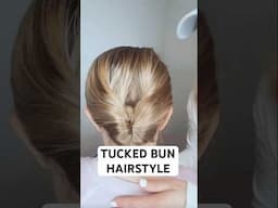 TUCKED BUN HAIRSTYLE | Audrey and Victoria #hairstyle PRODUCTS USED BELOW ⬇️