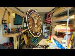 3D Laser Engraving The Official United States ARMY Seal | Glowforge