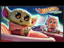 Grogu and Ahsoka Enter the Hot Wheels Racerverse! 💫 + More Hot Wheels Racerverse Adventures!