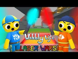 WE HAD A LIGHT SABER FIGHT IN WOBBLY LIFE! 👀