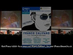 Sarò Franco - omaggio a Franco Califano da Franco Simone