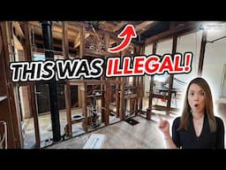 We Found Illegal Construction! During this House on a Cliff Flip | Mid Renovation Walkthrough