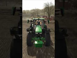 REMOVING STONES WITH ECHO AND JOHN DEERE 6145R | Farming Simulator 25 #shorts #farmingsimulator