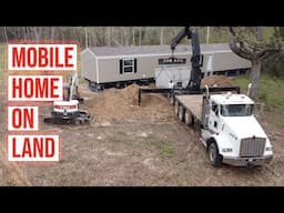 NEW MOBILE HOME ON RAW LAND | PUTTING A MOBILE HOME ON LAND PART 1