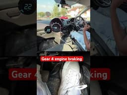 Engine braking 4th gear slow speed #drivingtheorytest #drivinglicense #driving