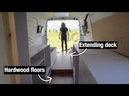 VAN LIFE BUILD | Extending my Living Space & SPLIT LEVEL Floors