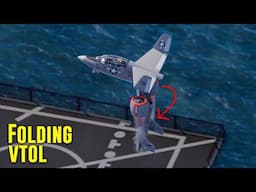 The Navy's Folding VTOL Jet An Insane Real Life Transformer !