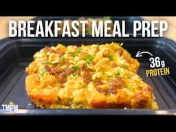 Make Your Mornings Easier with this Sausage Egg & Cheese Savory Baked Oatmeal Meal Prep